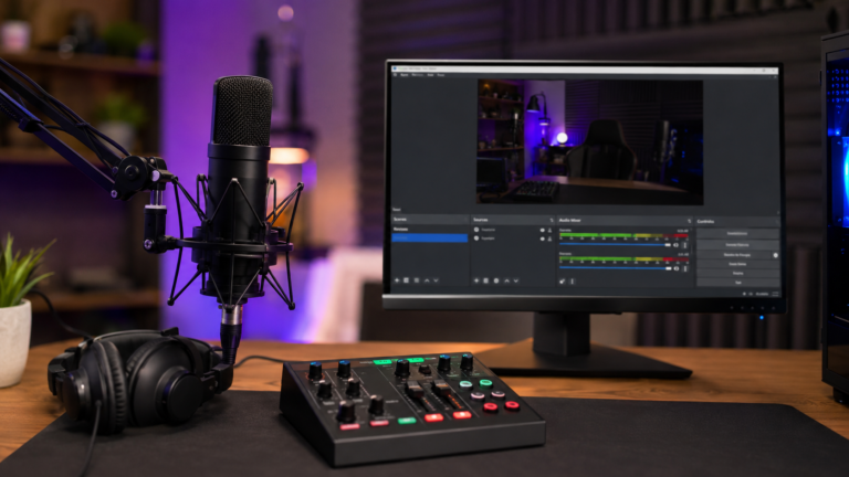 Como configurar áudio no OBS para gravações e lives